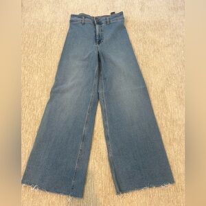 Zara Blue Flare & Wide Leg Jeans